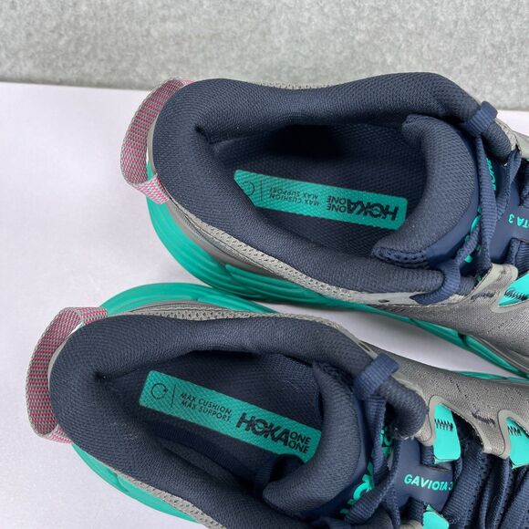 Hoka One One Gaviota 3 Shoes Womens Sz 9.5B Gray Running Sneakers 1113521 SOSP - Picture 12 of 13